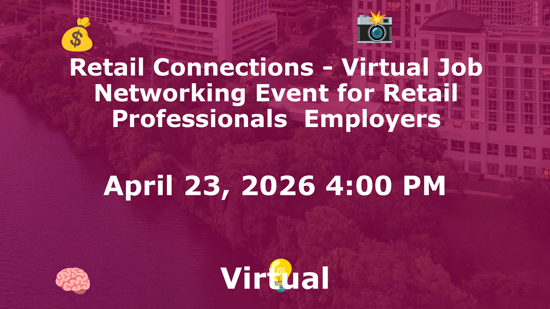 Retail Connections - Virtual Job  Networking Event for Retail Professionals  Employers event image